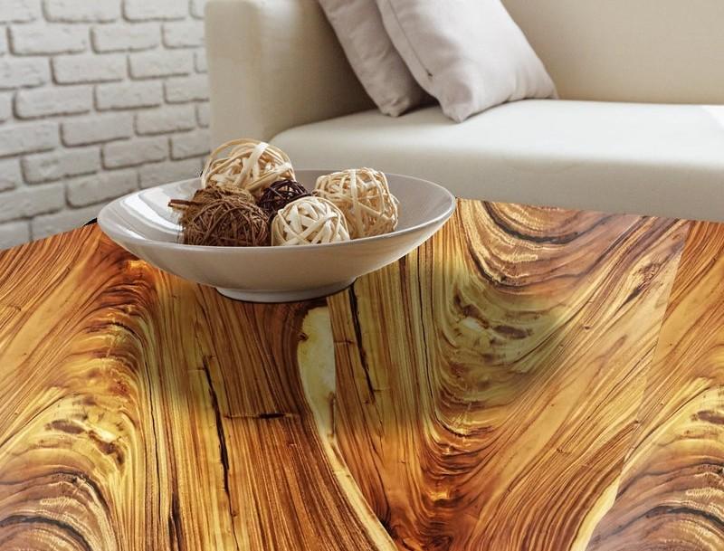 beautiful finished acacia wood table top