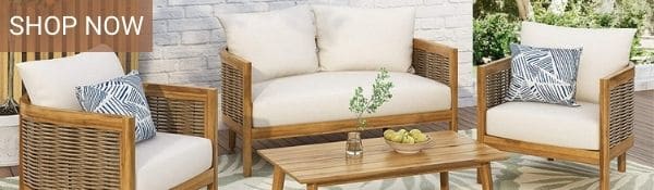 Shop Christopher Knight Acacia Wood Outdoor Patio Furniture