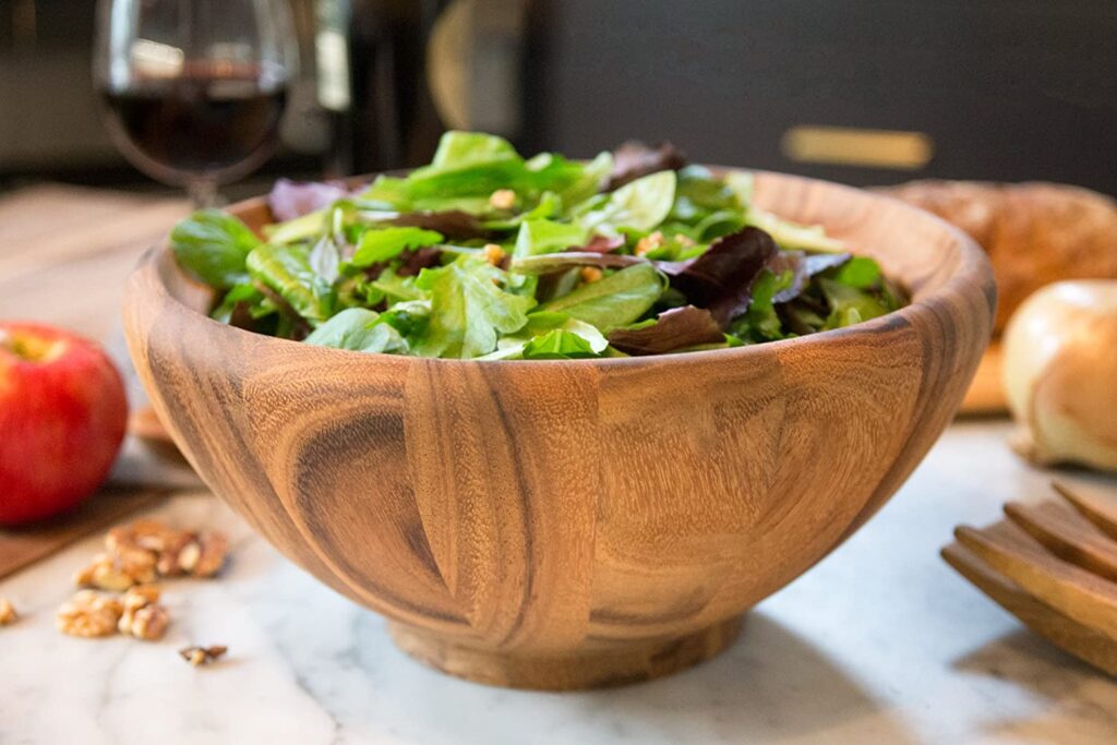 Ironwood Acacia Wood Salad Bowl